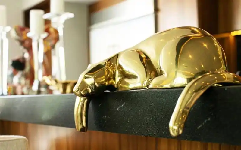 gold kitchen panther