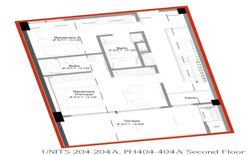 Arq Plan - UNITS 204-204A, PH404-404A Se