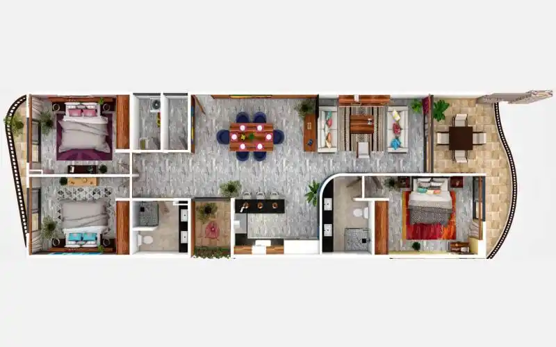 Canuva Lux 3 bdr floor plan