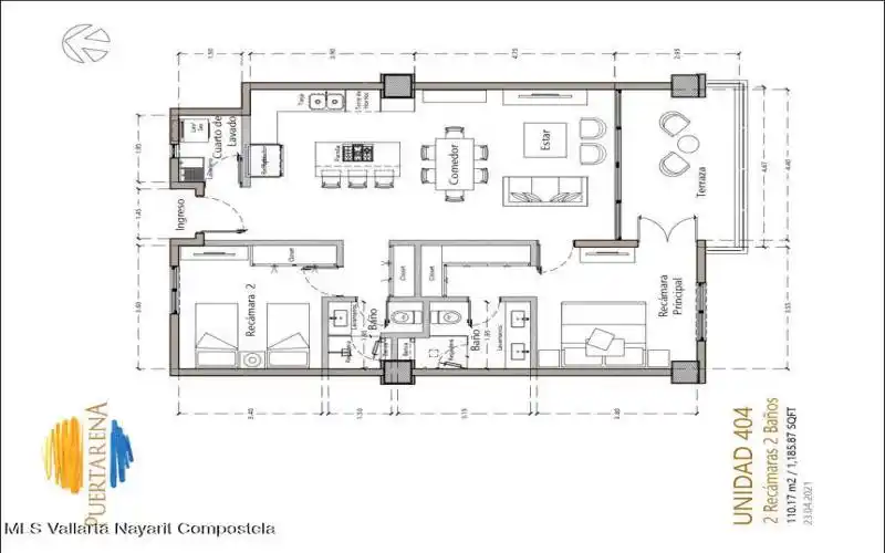 Horizontal Floorplan