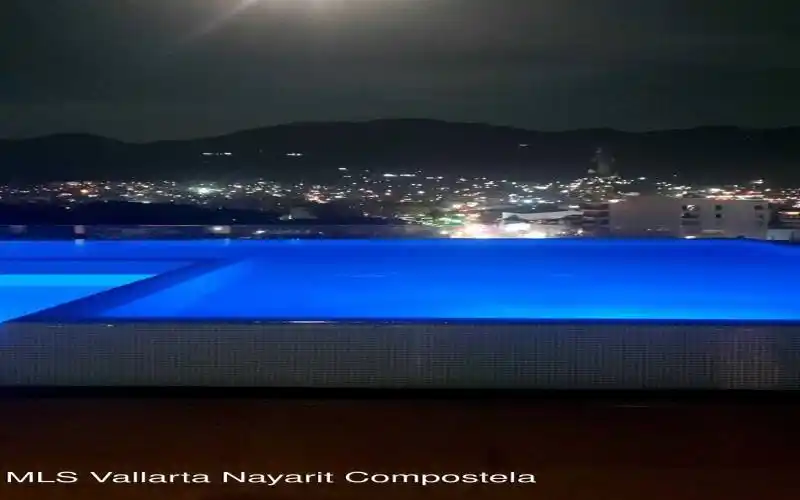 Pool at night