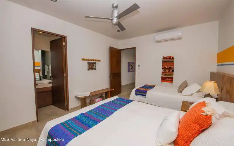 orange bedroom