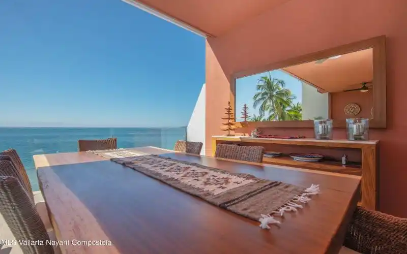 Terrace dining area