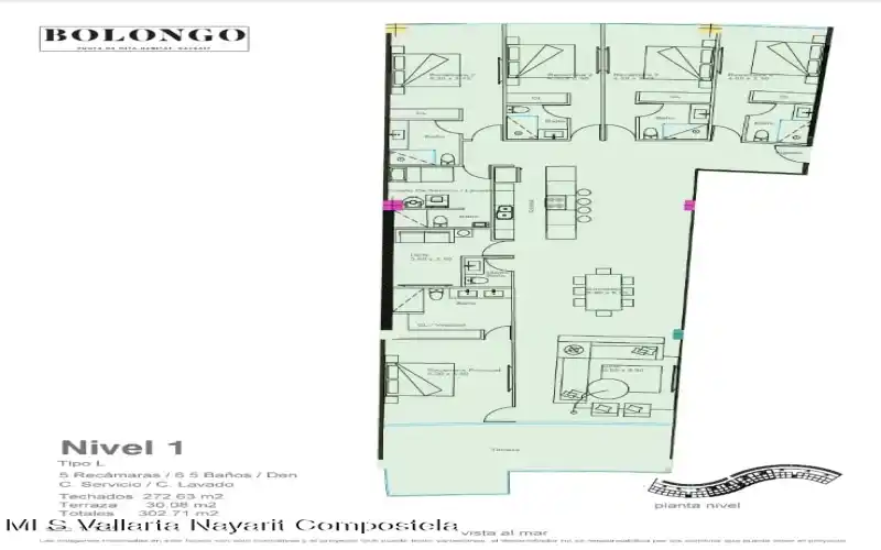 Riviera Nayarit, NAYARIT, 5 Bedrooms Bedrooms, ,6.5 BathroomsBathrooms,Condo,For Sale,37346