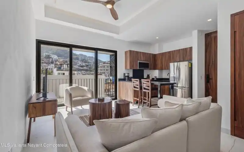 Living Room & Kitchen