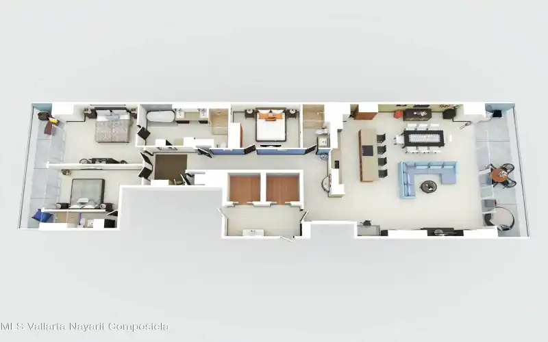 2485 Av. Francisco Medina Ascencio, Puerto Vallarta, JALISCO, 3 Bedrooms Bedrooms, ,3 BathroomsBathrooms,Condo,For Sale,Av. Francisco Medina Ascencio,38348
