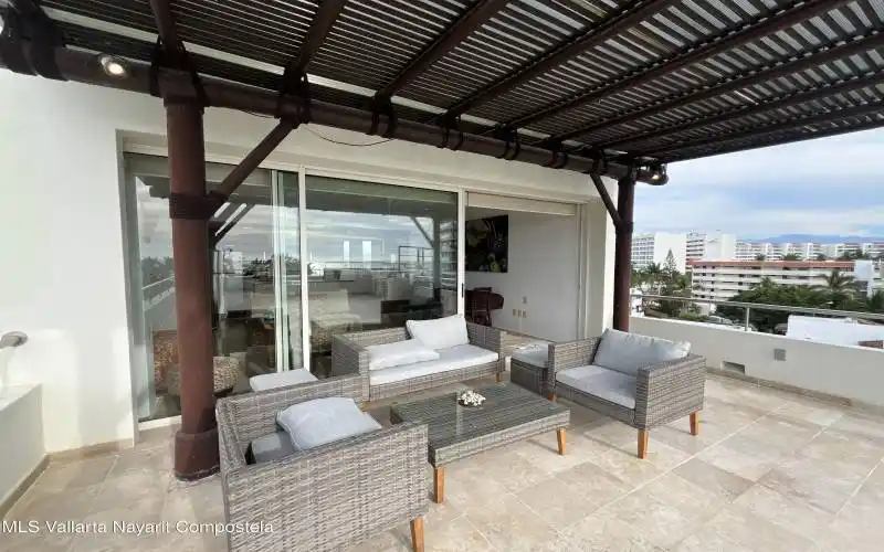 Sitiing area on terrace