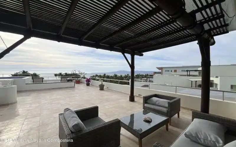Sitting area on terrace