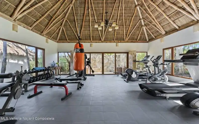 Fully equipped fitness center