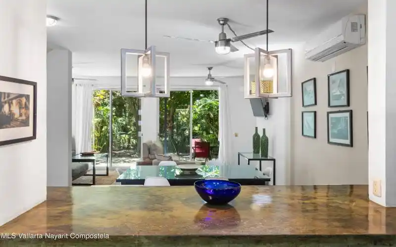 Casa Mandarina Bar to Living Room