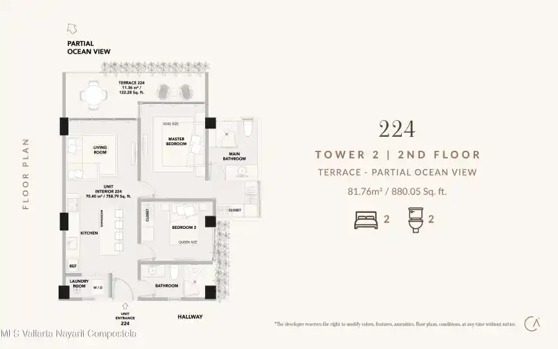 22A Av. Revolucion, Riviera Nayarit, NAYARIT, 2 Bedrooms Bedrooms, ,2 BathroomsBathrooms,Condo,For Sale,Av. Revolucion,39191