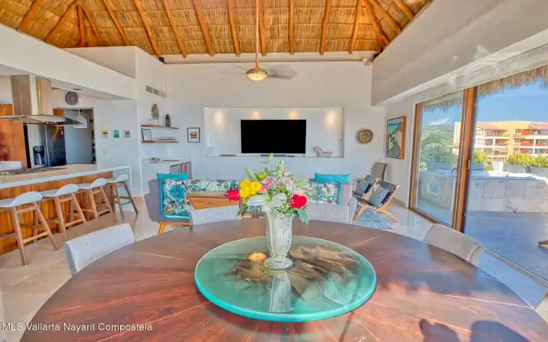 open spacious dining