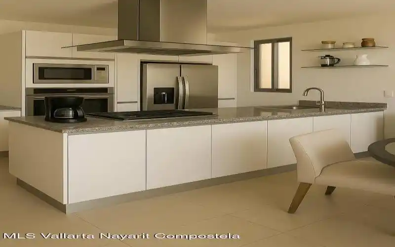 New Kitchen and built in microwave