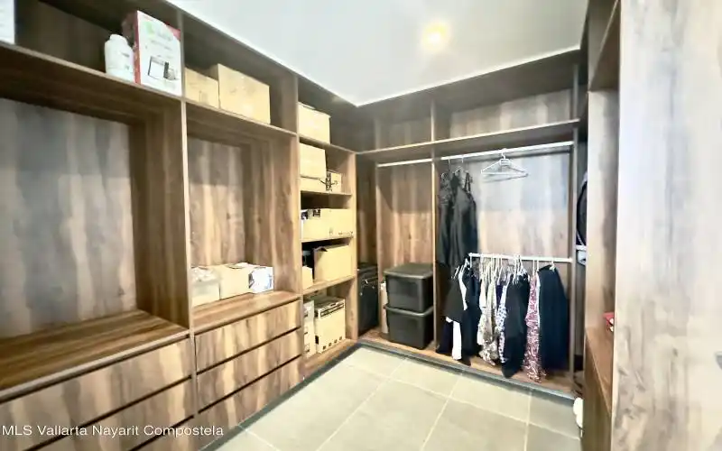 Primary closet