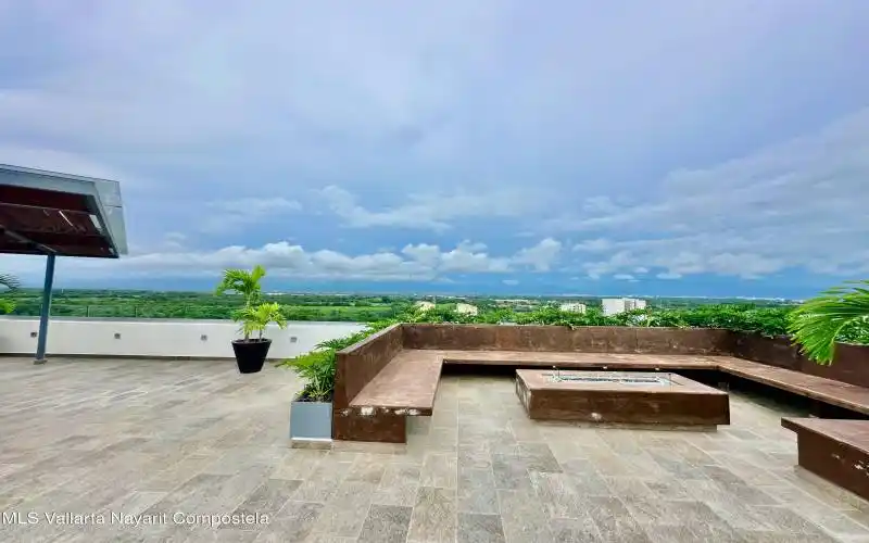 rooftop fireplace