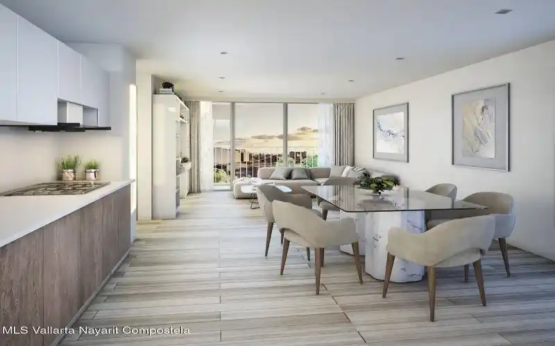 3D floor plan for 2b1b