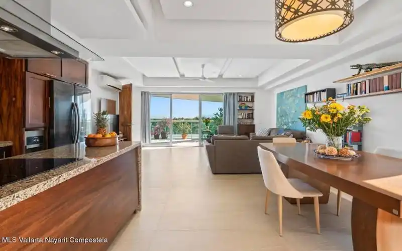 Kitchen and Living area