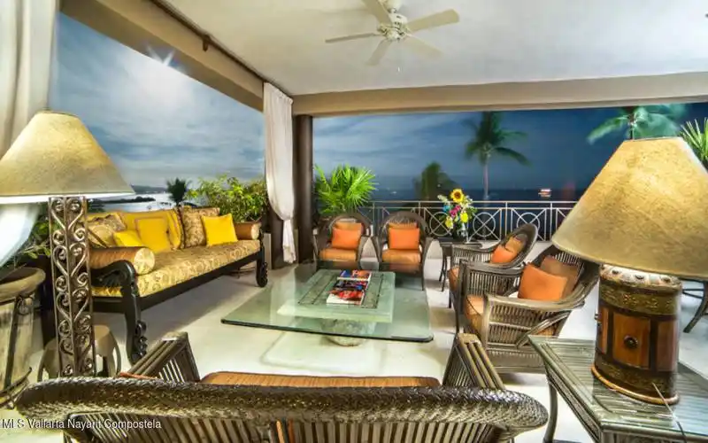 27 Grand Patio at night