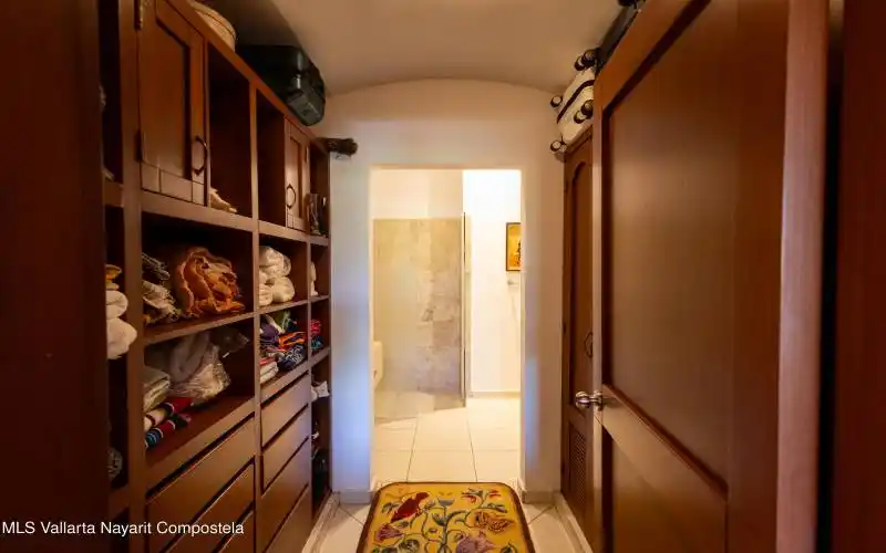 closet and bathroom