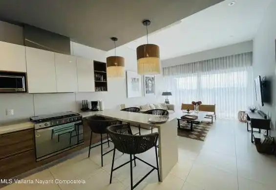 Kitchen - living room view