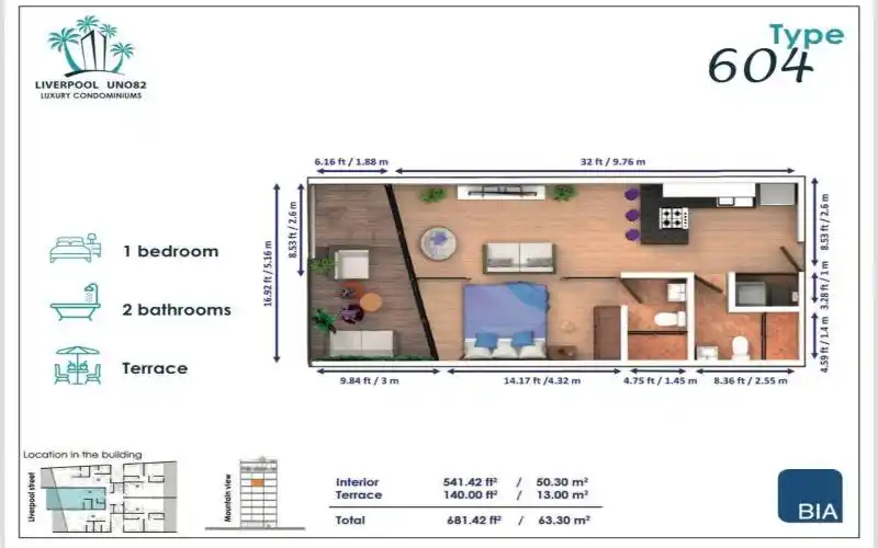 FLOOR PLAN 604
